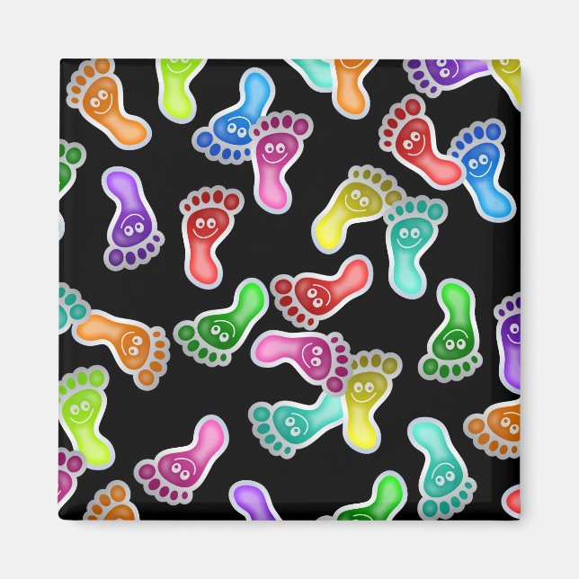 Imán Papel de fondo de la pluma de Happy Feet (Frente)