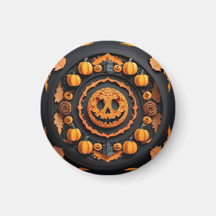 Imán Papel de Halloween Mandala