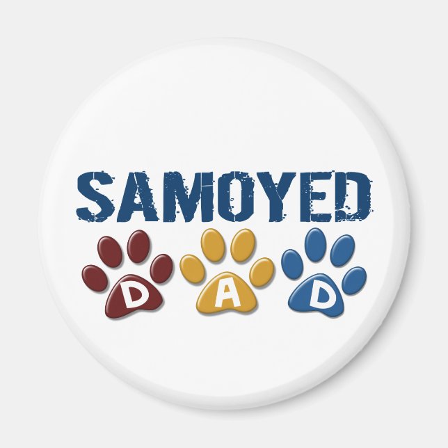 Imán Papel de papá SAMOYED 1 (Frente)