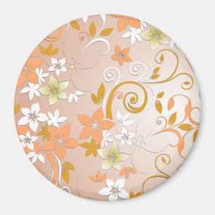 Imán Papel de pared de flores 8
