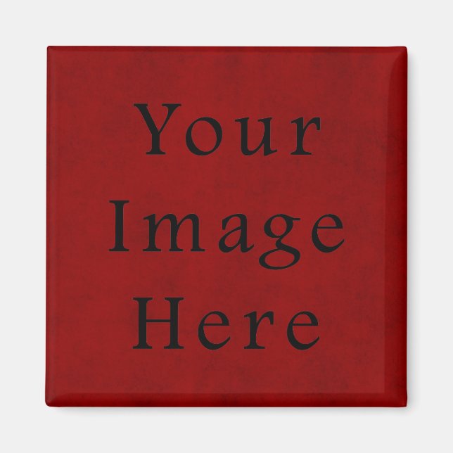 Imán Papel de pergamino rojo para Navidades de vacacion (Frente)