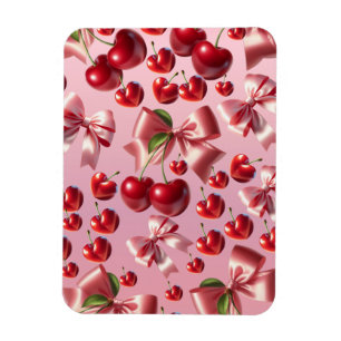 Imán Papel de Regalo con Estampado de Lazo de Corazón C