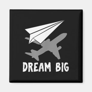 Imán Papel de sueño de ingeniero aeroespacial piloto de