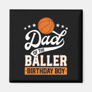 Imán Papel Del Baller Nacimiento Niño Baloncesto Tema P