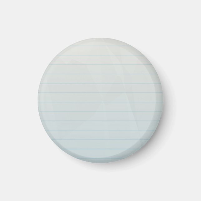 Imán Papel lineal para bloc de notas en espiral (Frente)
