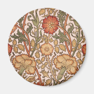Imán Papel pintado con flores de rosa de William Morris