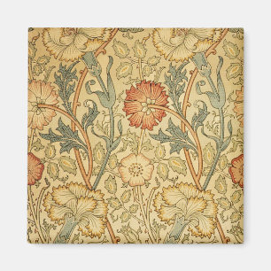 Imán Papel pintado con patrón de flores de rosa de Will