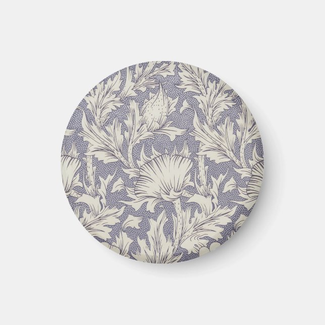 Imán Papel pintado de amapola de cuerno de William Morr (Frente)