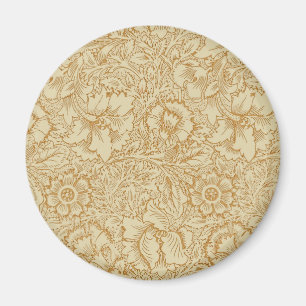 Imán Papel pintado floral amapola de William Morris