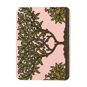 Imán Papel pintado floral de William Morris Tree Frieze