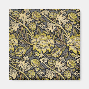 Imán Papel pintado floral de William Morris Wey Arts Cr