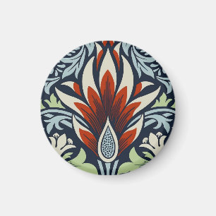 Imán Papel pintado floral Morris Navy Blue Snakeshead