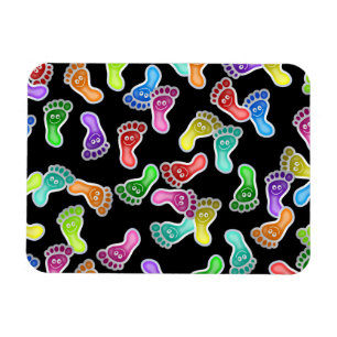 Imán Papel pintado sonriente feliz lindo de los pies