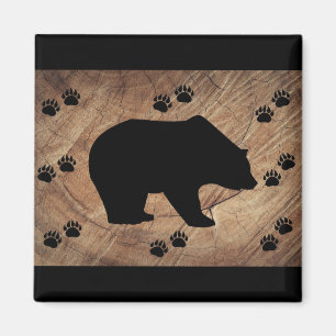 Imán Papeles De Oso Y Oso Negro