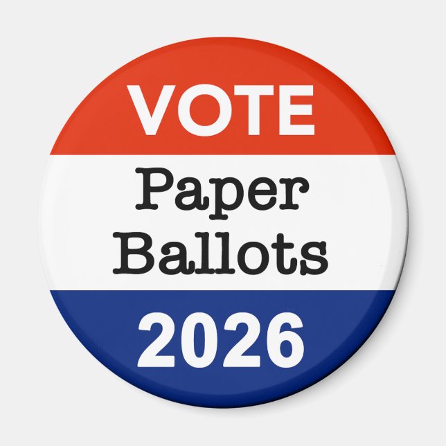 Imán Papeletas de Votación en Papel Elección Intermedia (Frente)