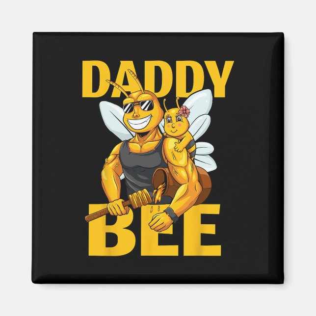 Imán Papi Abeja Abeja A Papi Con Hija Gir (Frente)