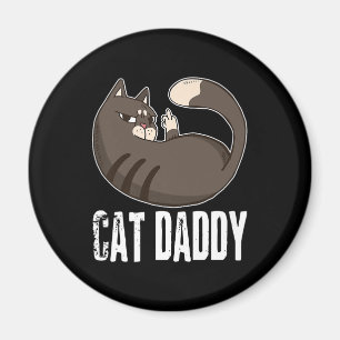 Imán Papi de gato   Gracioso Gato Amante Para El Día D