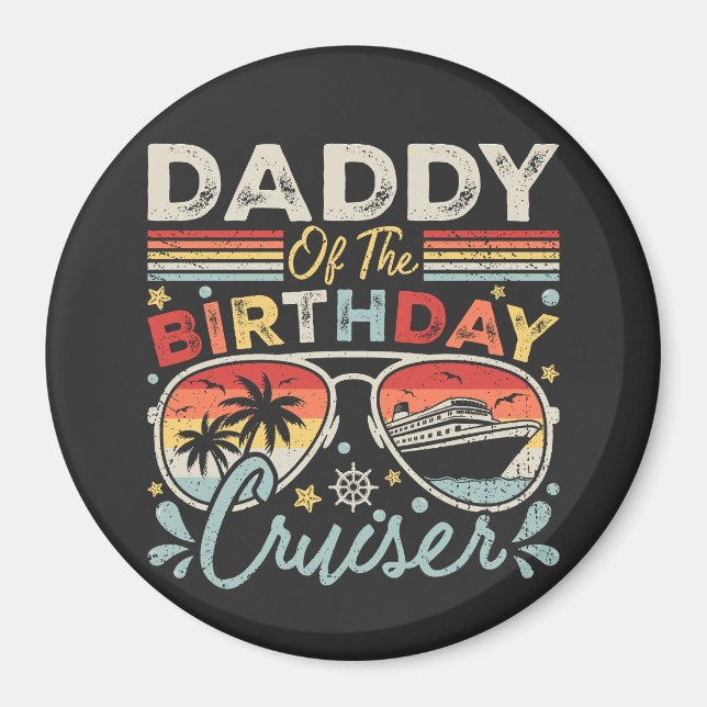 Imán Papi del Círculo de Vacaciones en Cruiser de Cumpl (Frente)