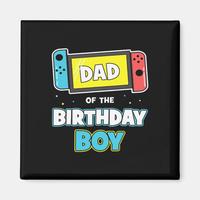 Imán Papi Del Videojuego De Cumpleaños Funny (Frente)