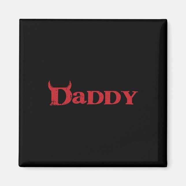 Imán Papi Devil Horn Lazy Halloween disfraz Gothic Pap (Frente)