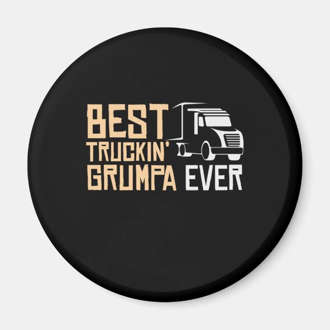 Imán Papi Regalo Mejor Camión Grumpa (Frente)