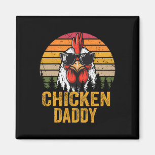 Imán Papi Vintage Gracioso criador de pollos padres me 