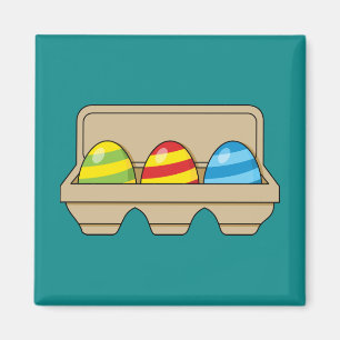Imán Paquete de coloridos huevos de Pascua Personalizad