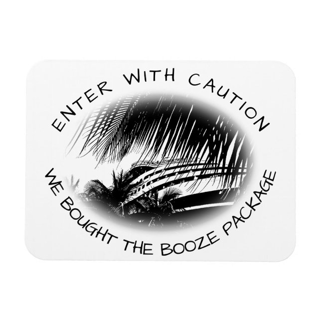 Imán Paquete De Crucero Gracioso Stateroom Compró Booze (Horizontal)