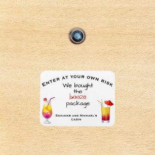 Imán Paquete de licor personalizado divertido para puer