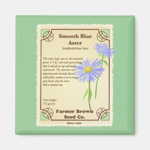 Imán Paquete de Semillas de Aster Azul