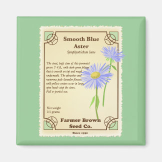 Imán Paquete de Semillas de Aster Azul