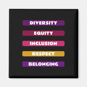 Imán Paquete Respeto de inclusión de equidad de diversi