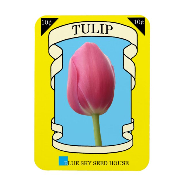 Imán Paquete Tulip Seed (Vertical)