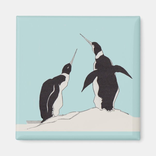 Imán par de pingüinos (Frente)
