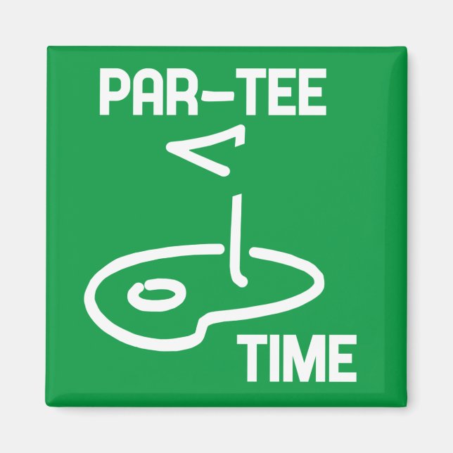 Imán Par-Tee Time White (Frente)