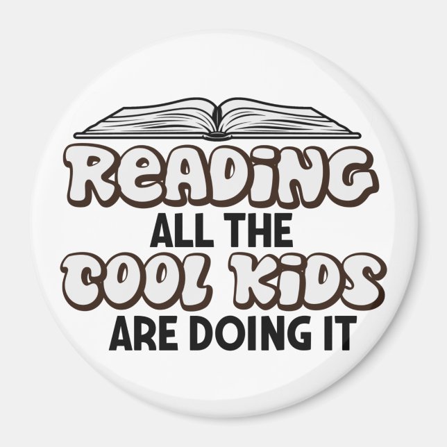 Imán para amante de la lectura de libros (Frente)