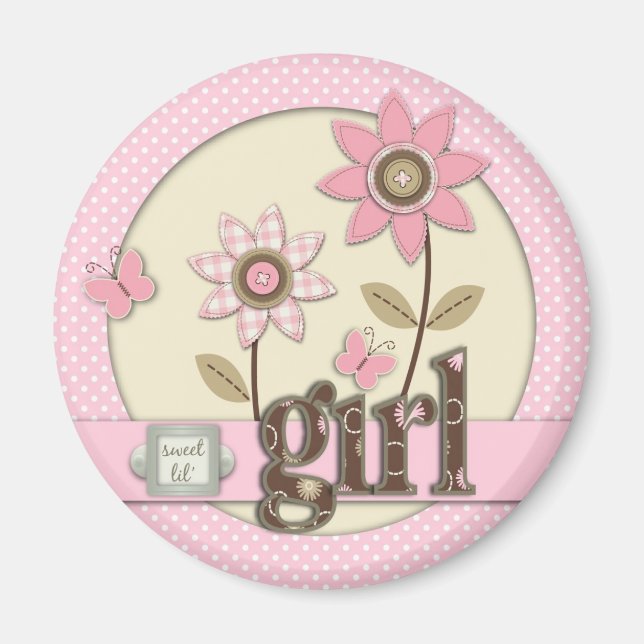 Imán Para Baby Girl Magnet 2 (Frente)