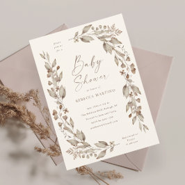 Imán para Baby Shower Floral Elegante Boho Flor Si