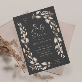 Imán para Baby Shower Floral Elegante Boho Flor Si