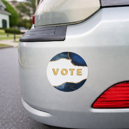Imán Para Coche Agate Sapphire with Gold Veins Vote