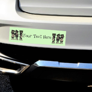 Imán Para Coche Agrupar instrumentos de música de jazz de gato neg