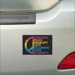 Imán Para Coche Amor por la Paz Igualdad Inclusión Esperanza Diver<br><div class="desc">Amor Paz Igualdad Amor Inclusión Esperanza Diversidad</div>