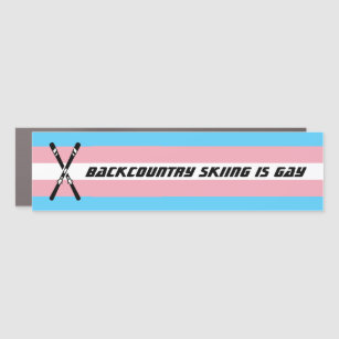 Imán Para Coche Backcountry es gay (orgullo trans)