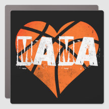 Baloncesto Mama Car Magnet