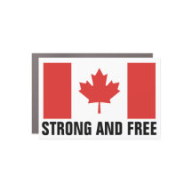 Bandera canadiense fuerte y LIBRE