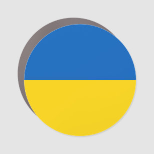 Imán Para Coche Bandera de Ucrania amarillo azul solidaridad con U