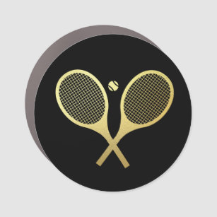 Imán Para Coche Black Elegent Moda Clásica de tenis Racquets Ball