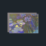 Imán Para Coche Claude Monet Water Lilies Agapanthus<br><div class="desc">El Water Lilies y Agapanthus de Claude Monet - Water Lilies y Agapanthus de Claude Monet es un maravilloso cuadro impresionista de uno de los artistas maestros de las flores de todos los tiempos. El jardín acuático está vivo con color y emoción, a medida que el Agapanthus morado fluye de...</div>