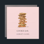 Imán Para Coche Cocina acuarela sobre panadería rosa<br><div class="desc">Torre de galletas de chocolate acuarela Panadería o panadería casera imán de coches sobre fondo rosa suave. Perfecto para panadería,  galletas,  pastelería y panaderías Todos los estilos de texto,  colores,  tamaños se pueden modificar para adaptarse a sus necesidades</div>