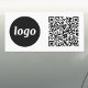 Imán Para Coche Cód. QR de promoción de logotipo sencillo (Logo with QR code business promotional car magnet)